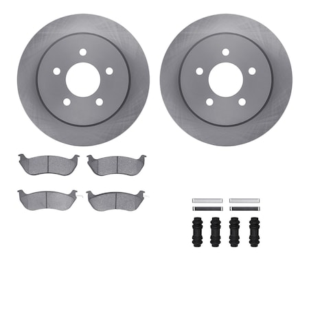 6512-56081, Rotors With 5000 Advanced Brake Pads Includes Hardware